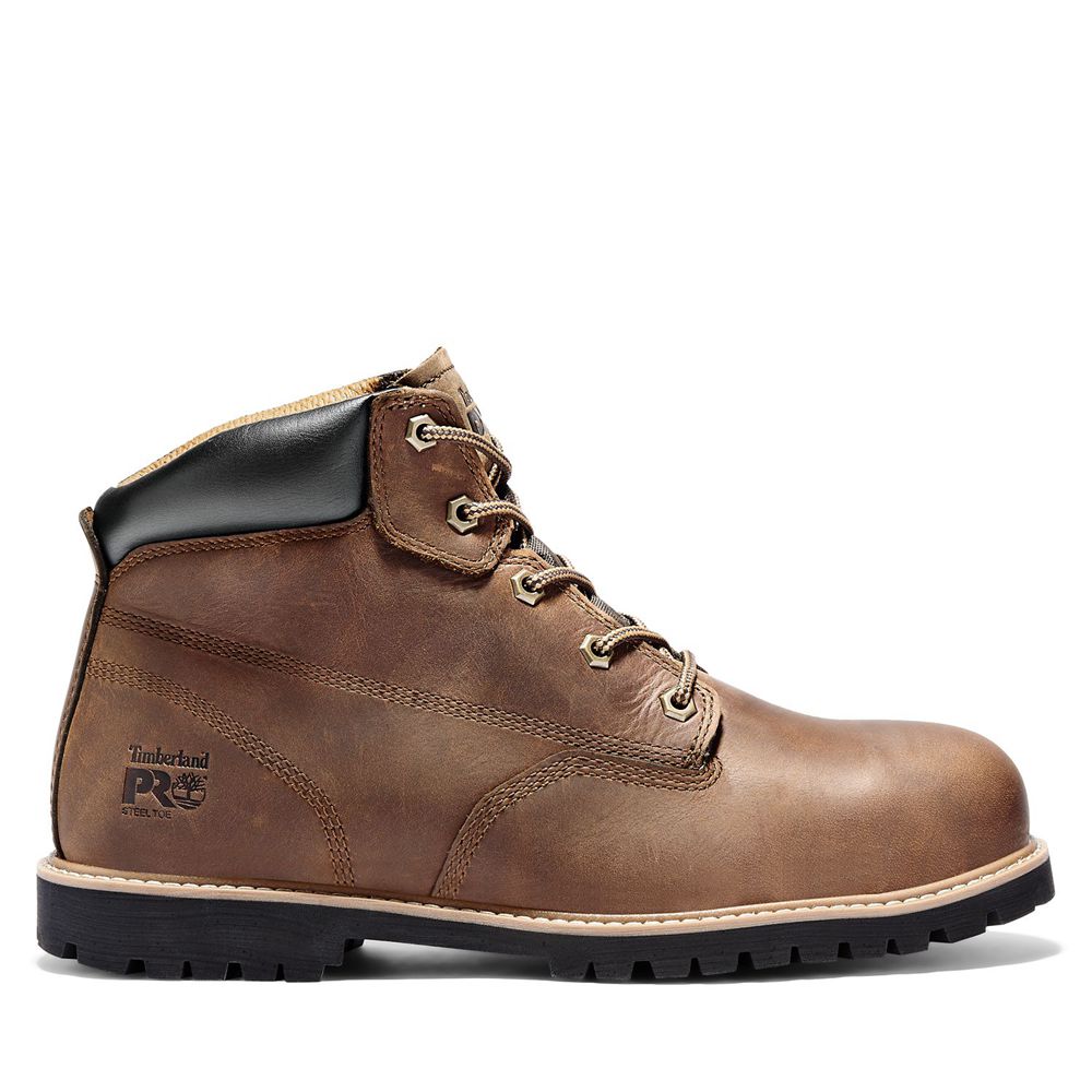 Botas de Trabajo Timberland Hombre Pro® Gritstone Steel Toe Marrones - Chile MUJ-972480